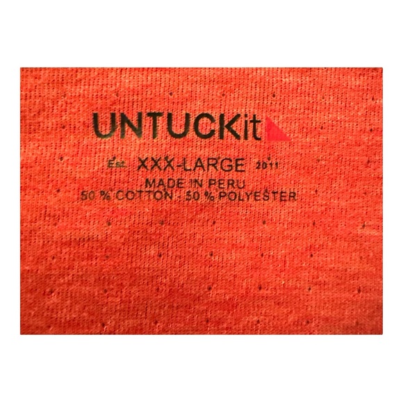 UNTUCKit Henley Grassi-Blue Men’s 3XL 4 Button Front Thick Poly/Cotton Blend - Picture 7 of 9